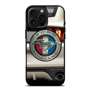 FORD MUSTANG CAR LOGO WHITE iPhone 16 Pro Max Case Cover FORD MUSTANG CAR LOGO WHITE iPhone 16 Pro Max Case Cover