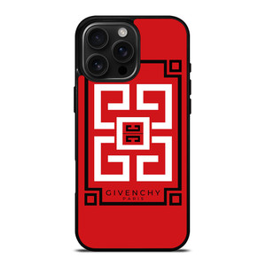 GIVENCHY PARIS ART LOGO RED iPhone 16 Pro Max Case Cover GIVENCHY PARIS ART LOGO RED iPhone 16 Pro Max Case Cover