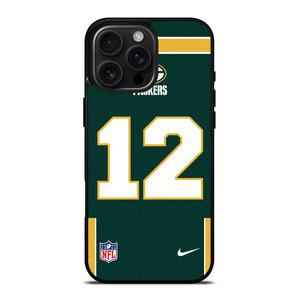 GREEN BAY PACKERS AARON RODGERS 12 NFL NIKE iPhone 16 Pro Max Case Cover
