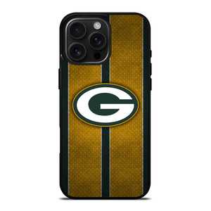 GREEN BAY PACKERS NFL METAL STRIPE iPhone 16 Pro Max Case Cover
