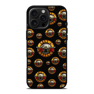 GUNS N ROSES ROCK BAND PATTERN iPhone 16 Pro Max Case Cover