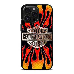 HARLAY DAVIDSON MOTOR FIRE LOGO iPhone 16 Pro Max Case Cover