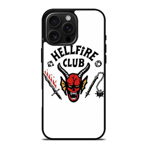HELLFIRE CLUB STRANGER THING WHITE iPhone 16 Pro Max Case Cover