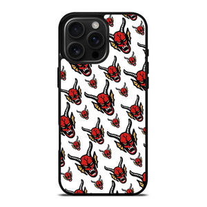 HELLFIRE CLUB STRANGER THINGS PATTERN iPhone 16 Pro Max Case Cover