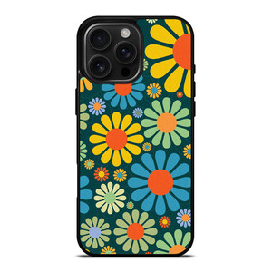 HIPPIE FLOWER PATTERN iPhone 16 Pro Max Case Cover