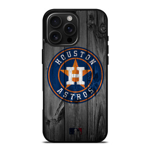 HOUSTON ASTROS BASEBALL MLB WOOD LOGO iPhone 16 Pro Max Case Cover