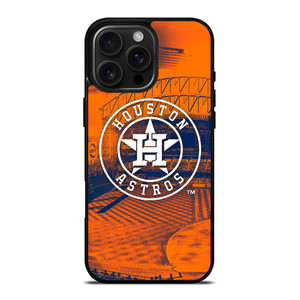HOUSTON ASTROS ICON MLB BASEBALL TEAM LOGO iPhone 16 Pro Max Case Cover