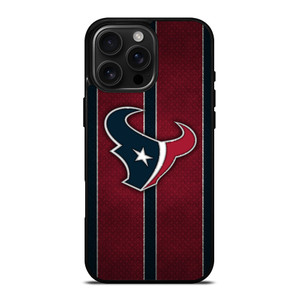 HOUSTON TEXANS NFL METAL STRIPE iPhone 16 Pro Max Case Cover