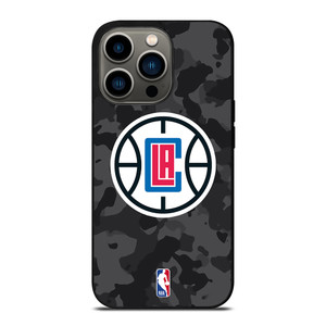 LOS ANGELES CLIPPERS BLACK CAMO iPhone 13 Pro Case Cover LOS ANGELES CLIPPERS BLACK CAMO iPhone 13 Pro Case Cover