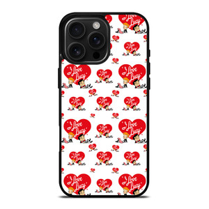 I LOVE LUCY CARTOON PATTERN iPhone 16 Pro Max Case Cover