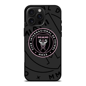 INTER MIAMI CF MLS BLACK iPhone 16 Pro Max Case Cover