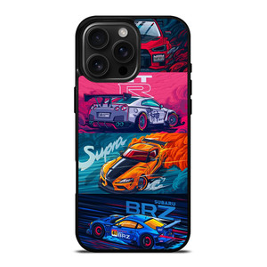 JAPAN RACING SPORTS CARS SUPRA GTR LANCER BRZ iPhone 16 Pro Max Case Cover