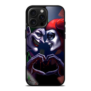 JOKER LOVE HARLEY QUINN ART iPhone 16 Pro Max Case Cover