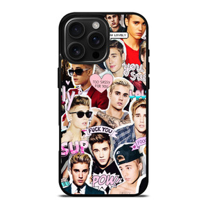 JUSTIN BIEBER COLLAGE iPhone 16 Pro Max Case Cover