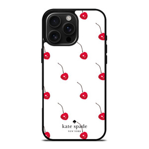 KATE SPADE NEW YORK LOGO CHERRIES iPhone 16 Pro Max Case Cover