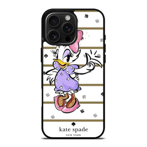 KATE SPADE NEW YORK LOGO DAISY DUCK DISNEY iPhone 16 Pro Max Case Cover