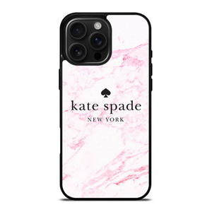KATE SPADE NEW YORK LOGO PINK MARBLES iPhone 16 Pro Max Case Cover