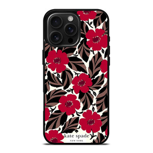 KATE SPADE NEW YORK LOGO RED ROSES iPhone 16 Pro Max Case Cover