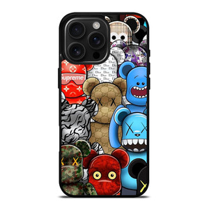 KAWS COLLAGE ICON BRANDS LOGO iPhone 16 Pro Max Case Cover