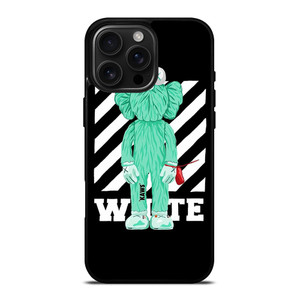 KAWS ICON OFF WHITE LOGO iPhone 16 Pro Max Case Cover