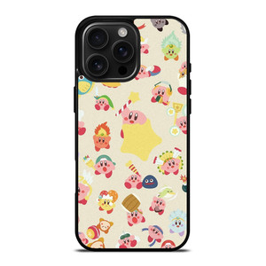 KIRBY CUTE PATTERN iPhone 16 Pro Max Case Cover
