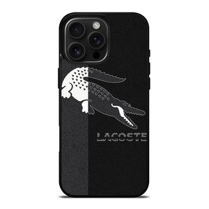 LACOSTE BLACK AND WHITE iPhone 16 Pro Max Case Cover