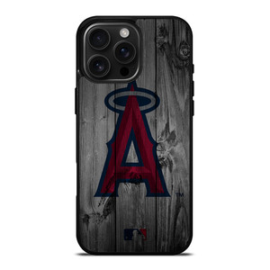 LOS ANGELES ANGELS BASEBALL MLB WOOD LOGO iPhone 16 Pro Max Case Cover