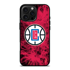 LOS ANGELES CLIPPERS BASKETBALL NBA FIRE iPhone 16 Pro Max Case Cover
