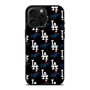 LOS ANGELES DODGERS BASEBALL PATTERN iPhone 16 Pro Max Case Cover
