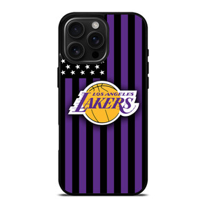 LOS ANGELES LAKERS NBA USA FLAG iPhone 16 Pro Max Case Cover