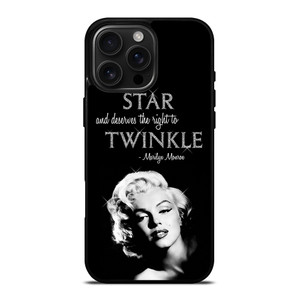 MARILYN MONROE BLACK QUOTES iPhone 16 Pro Max Case Cover