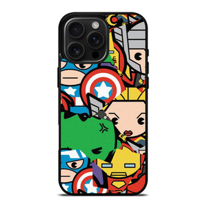 MARVEL COMIC CHARACTERS COLLAGE iPhone 16 Pro Max Case Cover