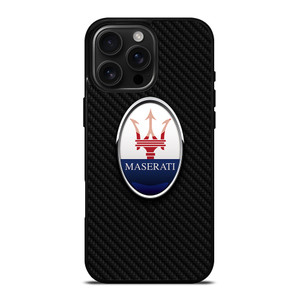 MASERATI LOGO CARBON FIBER iPhone 16 Pro Max Case Cover