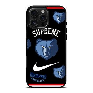 MEMPHIS GRIZZLIES NBA X SUPREME NIKE iPhone 16 Pro Max Case Cover