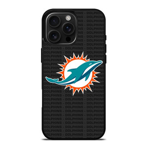 MIAMI DOLPHINS FOOTBALL TEXT iPhone 16 Pro Max Case Cover