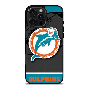 MIAMI DOLPHINS NFL TEAM iPhone 16 Pro Max Case Cover