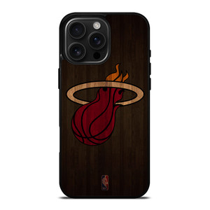 MIAMI HEAT BASKETBALL COURT NBA iPhone 16 Pro Max Case Cover