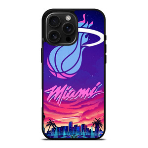 MIAMI HEAT BASKETBALL TEAM LOGO iPhone 16 Pro Max Case Cover