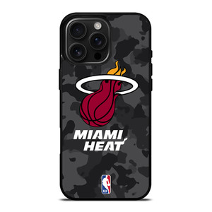 MIAMI HEAT BLACK CAMO iPhone 16 Pro Max Case Cover MIAMI HEAT BLACK CAMO iPhone 16 Pro Max Case Cover