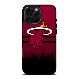 MIAMI HEATS NBA SKYLINE iPhone 16 Pro Max Case Cover