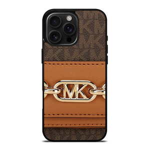 MICHAEL KORS MK LOGO BROWN BAG iPhone 16 Pro Max Case Cover