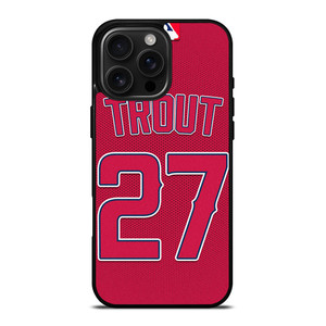 MIKE TROUT LOS ANGELES ANGELS MLB iPhone 16 Pro Max Case Cover