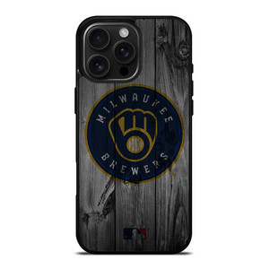 MILWAUKEE BREWERS BASEBALL MLB WOOD LOGO iPhone 16 Pro Max Case Cover