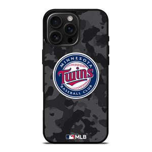 MINNESOTA TWINS BASEBALL BLACK CAMO iPhone 16 Pro Max Case Cover MINNESOTA TWINS BASEBALL BLACK CAMO iPhone 16 Pro Max Case Cover
