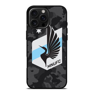 MINNESOTA UNITED FC MLS BLACK CAMO iPhone 16 Pro Max Case Cover MINNESOTA UNITED FC MLS BLACK CAMO iPhone 16 Pro Max Case Cover