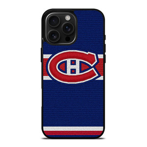 MONTREAL CANADIENS LOGO HOCKEY TEAM EMBORDERY iPhone 16 Pro Max Case Cover MONTREAL CANADIENS LOGO HOCKEY TEAM EMBORDERY iPhone 16 Pro Max Case Cover