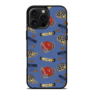 MOSCHINO BEAR COUTURE PATTERN iPhone 16 Pro Max Case Cover