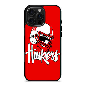 NEBRASKA HUSKERS LOGO UNIVERSITY FOOTBALL ICON iPhone 16 Pro Max Case Cover