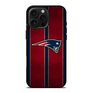 NEW ENGLAND PATRIOTS NFL METAL STRIPE iPhone 16 Pro Max Case Cover