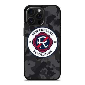 NEW ENGLAND REVOLUTION MLS BLACK CAMO iPhone 16 Pro Max Case Cover